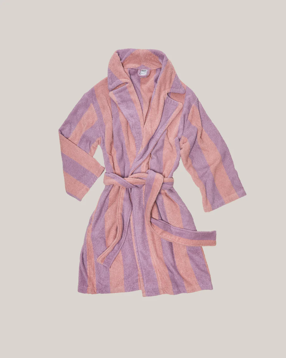 The Luxuriate - Get Hommey: Comfy Robe - Bloom Stripes